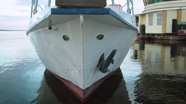 La nave è nel porto — Video Stock