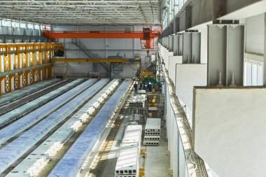 Üretim beton döşeme. betonarme üretim