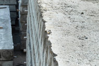 Üretim beton döşeme. betonarme üretim