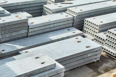 Üretim beton döşeme. betonarme üretim