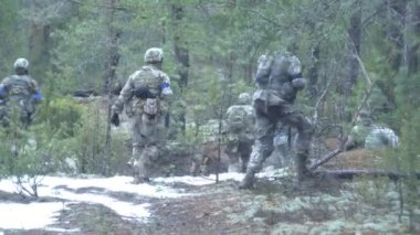 Rusya, Novgorod - 21 Nisan 2018: Beat, Nizhny Novgorod içinde toplama paintball takım