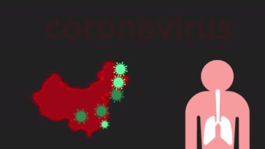 Çin 'de salgın koronavirüs. Canlandırma videosu