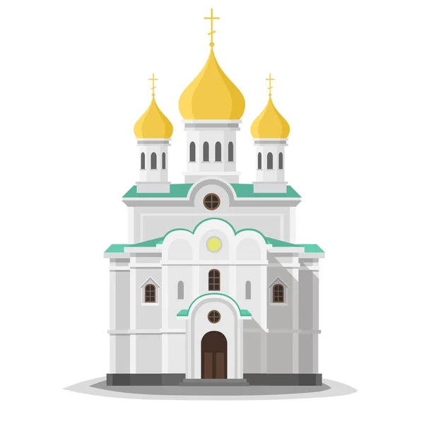 Ortodoxa kyrkan isolerade. — Stock vektor