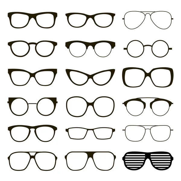 Olika anpassade glasögon — Stock vektor