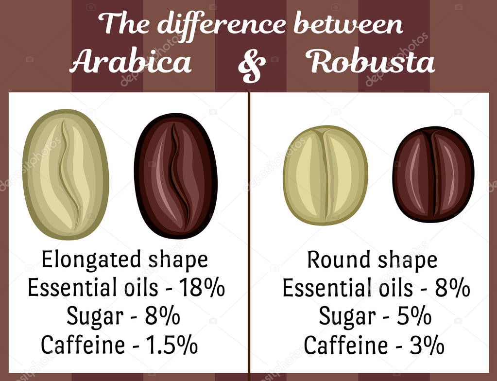 The difference between Arabica and Robusta