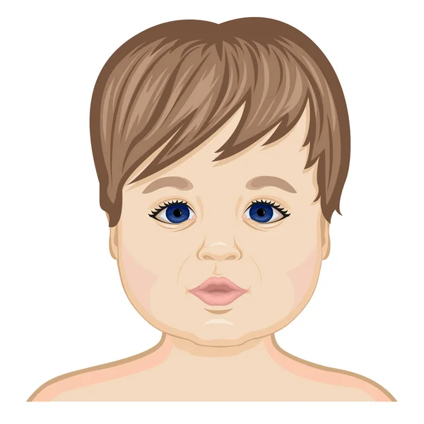 Visage du bébé — Image vectorielle