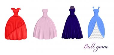 Topu gowns kümesi