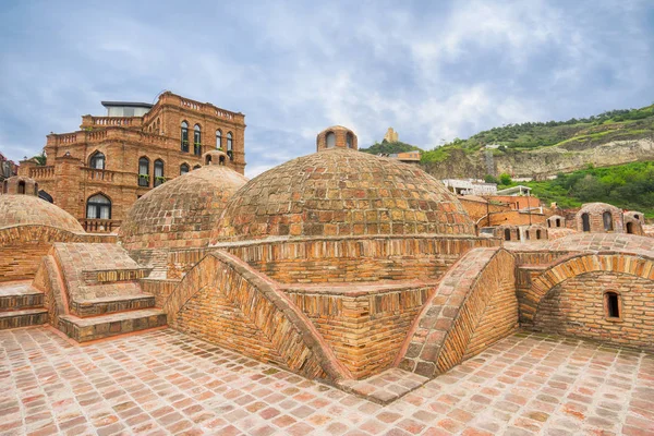 Sirné Lázně Abanotubani Stará Část Tbilisi Gruzie — Stock fotografie