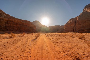 Desert Wadi Rum, Ürdün.