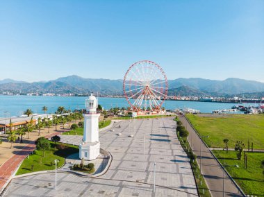 Batumi Bulvarı 'nın inanılmaz hava manzarası.