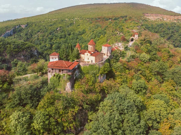 Вид Воздуха Монастырь Мотсамета Близ Кутаиси Грузия — стоковое фото