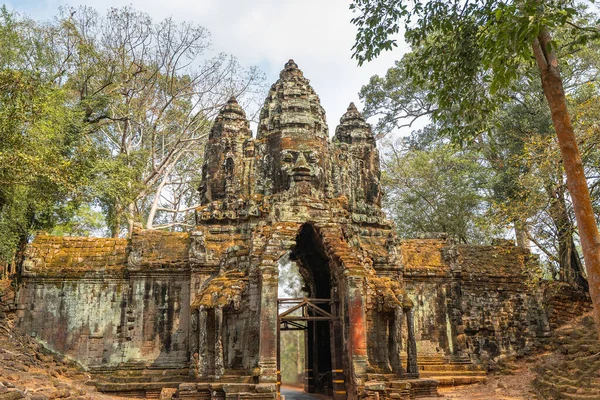 Ancient Gates Bayon Temple Angkor Complex Siem Reap Cambodia — Stock Photo, Image