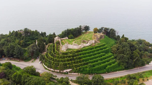 Aerial View Petra Fortress Tsikhisdziri Georgia — Stock Photo, Image