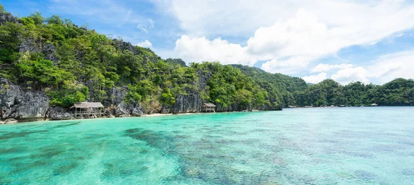 Landscape Tropical Island Coron Nido Philippines Banner — Stock Photo, Image