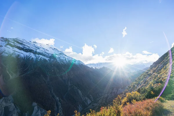 Krajina Himalájích Annapurna Circuit Nepál — Stock fotografie