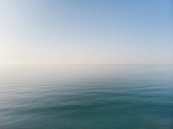 Seascape Com Horizonte Marítimo Céu Azul Antecedentes Conceito Papel Parede — Fotografia de Stock