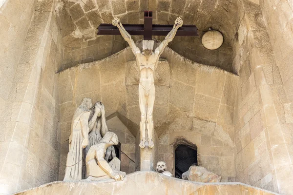 İsa'nın çarmıha germe ile Sagrada Familia parçası üzerinde Görünümü Kapat