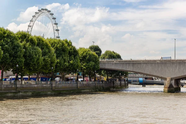 Londra Regno Unito Luglio 2018 Vista Lanscape Sul Waterloo Bridge — Foto Stock