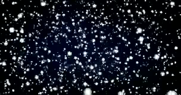 Big Bang Balls or Particles Floating Apart Through Open Space 3D Rendered Animation — Stock Video