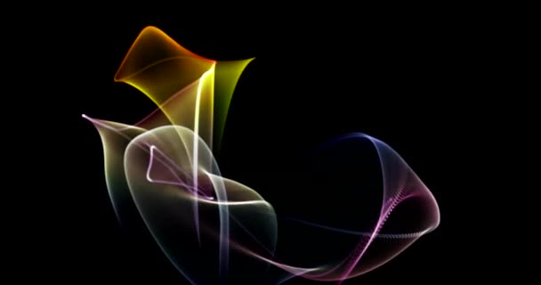 Аннотация Aurora Dynamic Lights Background Animation in Pastel Colors Rendered Video — стоковое видео
