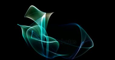 Işıkları Aurora 4 k parçacık dans arka plan Intro küçük mavi render