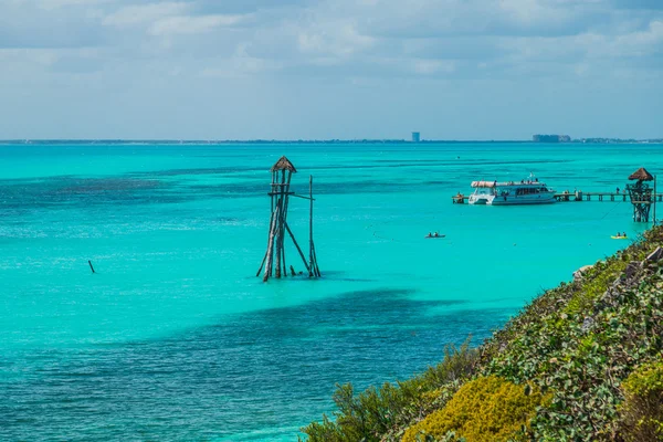 Karayip temiz su. Garrafon doğal resif Park faaliyetleri