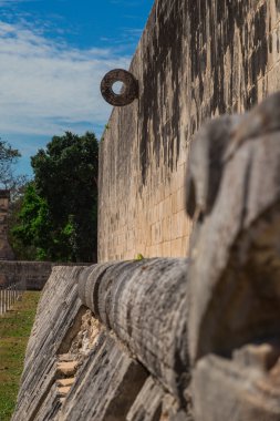 Chichen Itza: Mayan ruins, Mesoamerican ballgame, Yucatan Mexico clipart