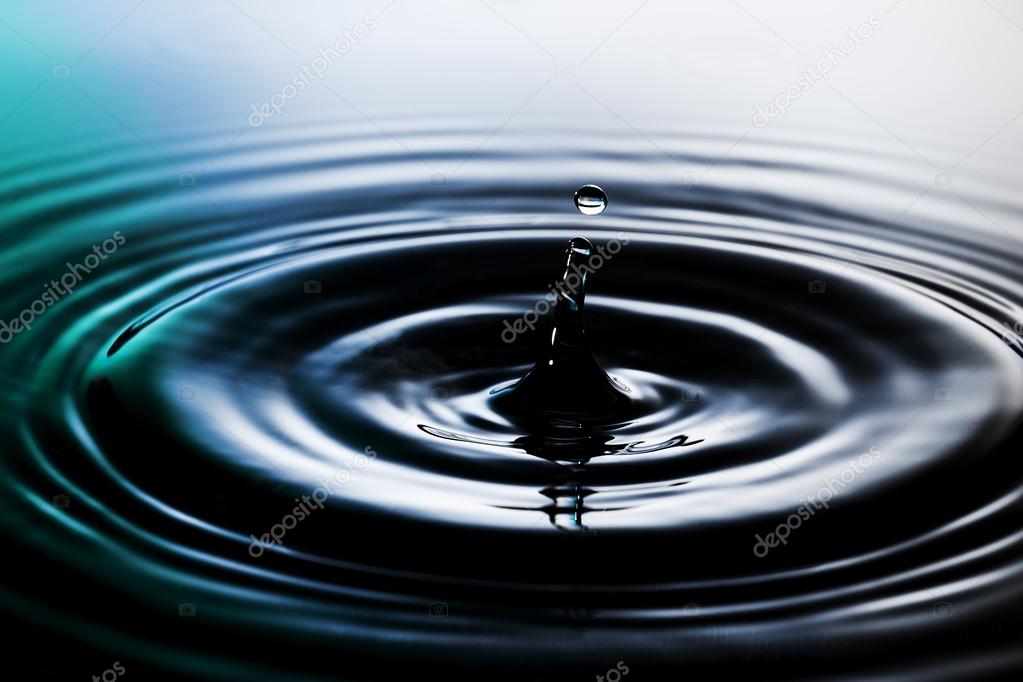 Abstract photo of water drop.