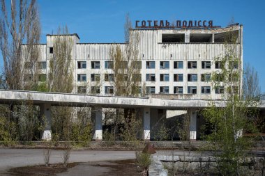 Pripyat, terk edilmiş bir binada Chernobyl alan, Çernobil, dışlama alan, hayalet şehir, Ukrayna