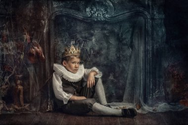 boy in the crown clipart