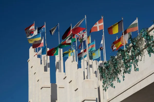 Banderas de diferentes países — Foto de Stock