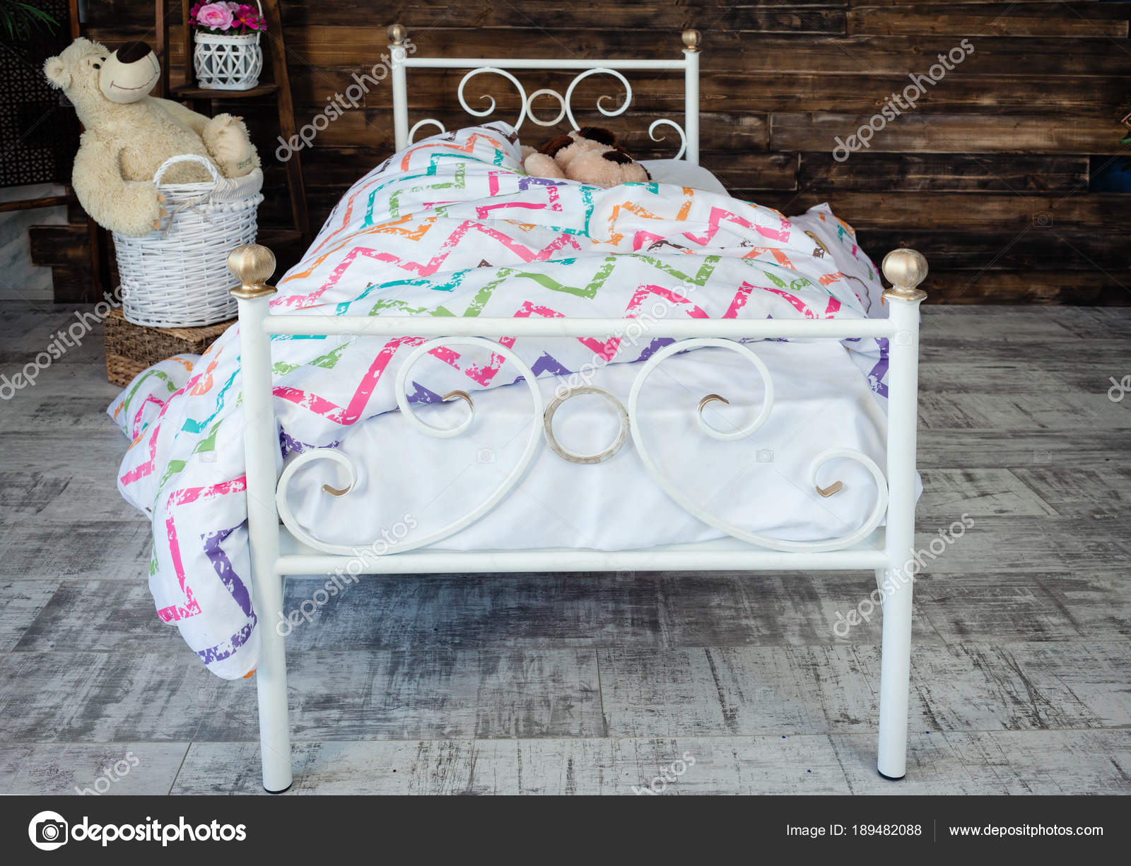 White Forged Crib Stock Photo C Alfoto Bk Ru 189482088