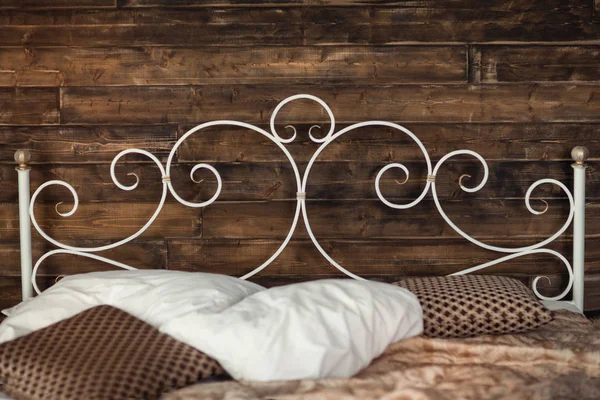 Wrought iron bed — Stock Photo, Image