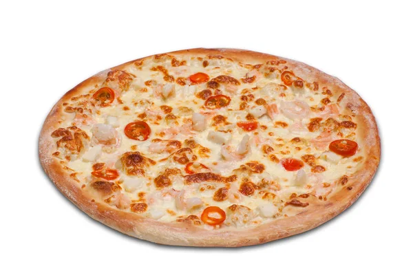 피자입니다. 위에서 보기 — 스톡 사진