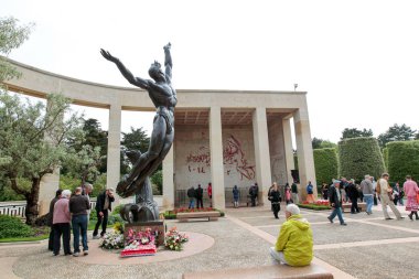 Fransa, Normandiya, 6 Haziran 2011 - Normandiya Müttefik iniş anısına anıt kompleksi .