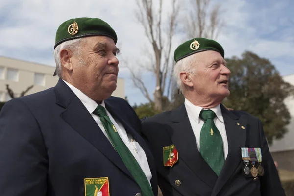 Aubagne, Frankrike. 11 maj 2012. Porträtt av veteraner i franska främlingslegionen under det årliga mötet för veteraner. — Stockfoto