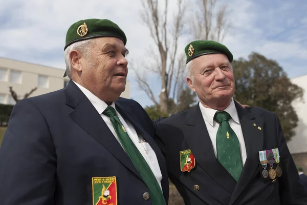 Aubagne, Frankrike. 11 maj 2012. Porträtt av veteraner i franska främlingslegionen under det årliga mötet för veteraner. — Stockfoto