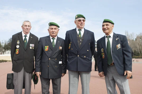 Aubagne, Frankrike. 11 maj 2012. Porträtt av veteraner i franska främlingslegionen under det årliga mötet för veteraner. — Stockfoto