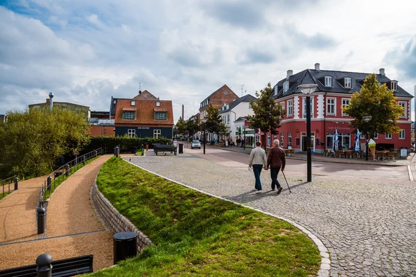 Tourist Street in Hillerod — Stock Photo, Image