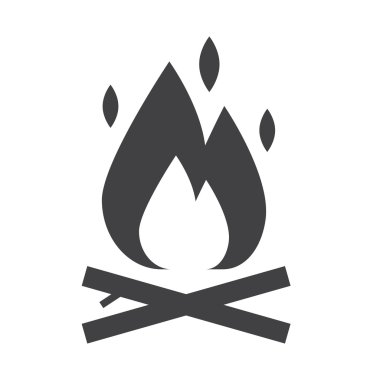 Şenlik ateşi anahat simgesini