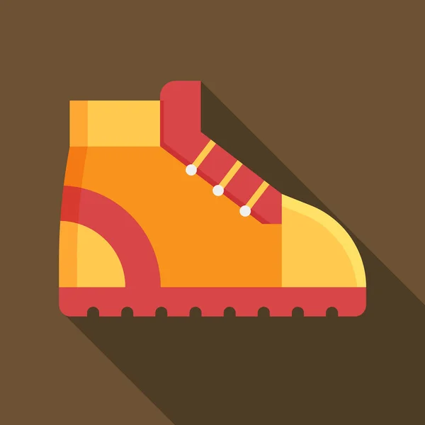 Икона туристической ботинки — стоковый вектор