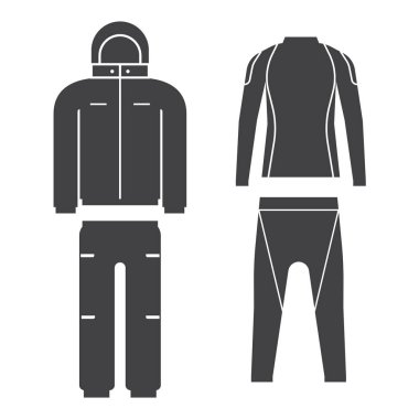 Winter Sport Suit Vector Illustration clipart