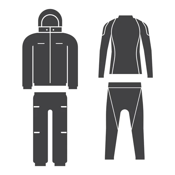 Illustration vectorielle de costume de sport d'hiver — Image vectorielle