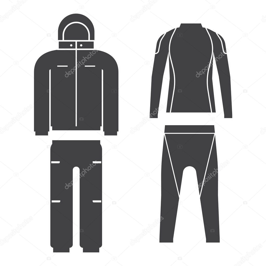 Winter Sport Suit Vector Illustration
