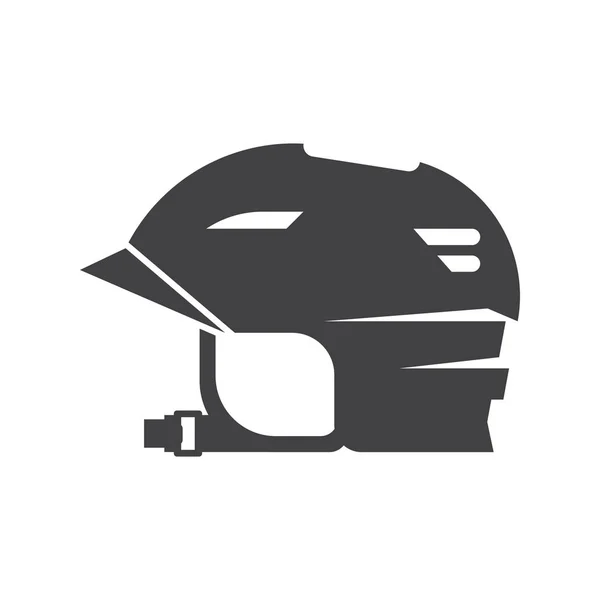 Casco de snowboard Vector Line Icon — Vector de stock
