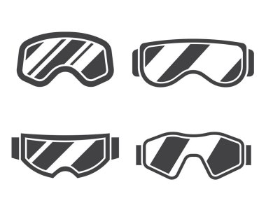 Kayak gözlüğü anahat Icon Set