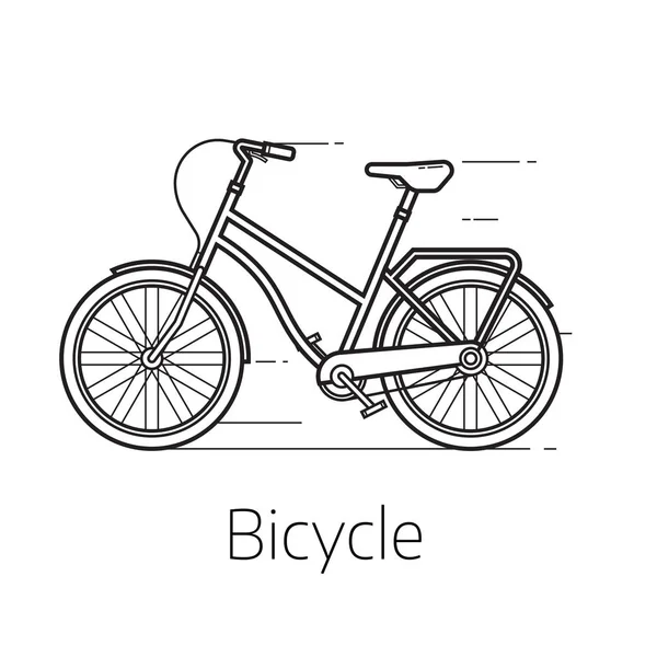 Ilustração de bicicleta de rua — Vetor de Stock