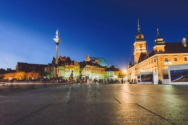 Warsaw Old Town by Night — Stock Photo, Image