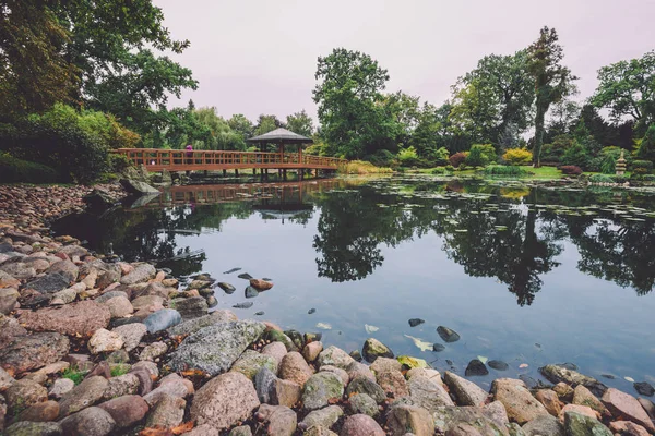 日本花园在弗罗茨瓦夫，波兰 — 图库照片