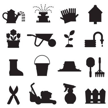 Bahar bahçe Icons set